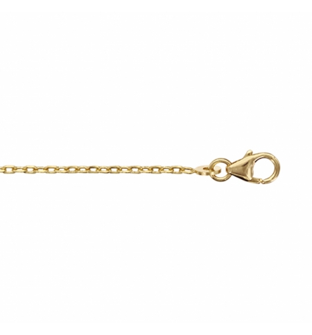 CHAINE FORCAT 1.6MM 60CM PLAQUÉ OR