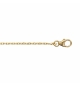 CHAINE FORCAT 1.6MM 60CM PLAQUÉ OR