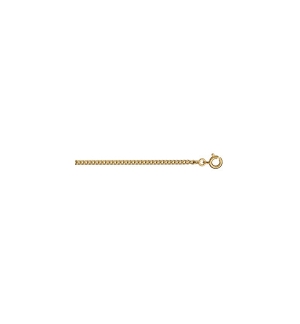 CHAINE GOURMETTE 2.1MM 55CM PLAQUÉ OR