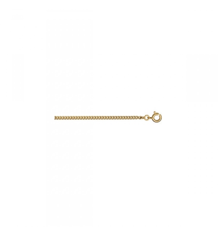 CHAINE GOURMETTE 2.1MM 55CM PLAQUÉ OR