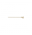 CHAINE GOURMETTE 1.2MM 50CM PLAQUÉ OR