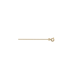 CHAINE GOURMETTE 1.2MM 45CM PLAQUÉ OR