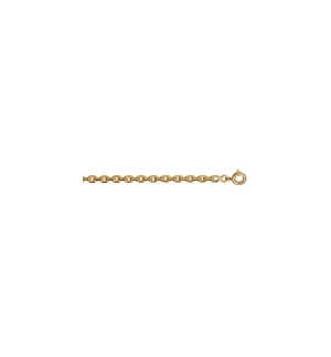 CHAINE FORCAT 3MM 55CM PLAQUÉ OR