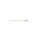 CHAINE FORCAT 1.2MM 50CM PLAQUÉ OR