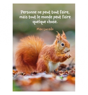 Carte Écureuil en automne