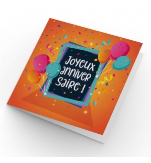 Carte Double Carre Ballons soulevant cadre