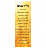Signet Le Notre Père sur fond jaune