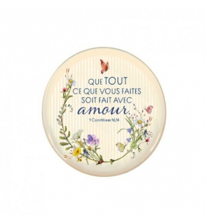 Magnet décoratif croix "Mot d'Ordre 2024 "