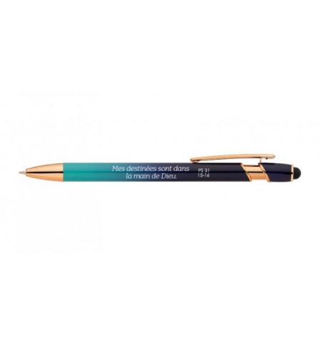Stylo alu Princy bleu "Mes destinées..." Stylo alu Princy bleu "Mes destinées..."