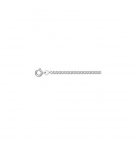 CHAINE GOURMETTE 2.5MM 45CM ARGENT RHODIÉ
