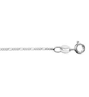 CHAINE ARGENT RHODIÉ 1+3 EN 1,20 MM 40CM