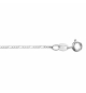 CHAINE ARGENT RHODIÉ 1+3 EN 1,20 MM 40CM