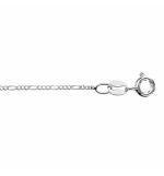 CHAINE ARGENT RHODIÉ 1+3 EN 1,20 MM 45CM
