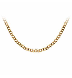 CHAINE PLAQUÉ OR GROSSE JASERON 45CM