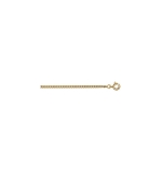 CHAINE GOURMETTE 2.1MM 45CM PLAQUÉ OR 