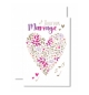 Carte double Joyeux Anniversaire de mariage Coeur et notes de musique