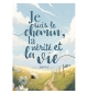 Carte avec verset Paysage dessiné