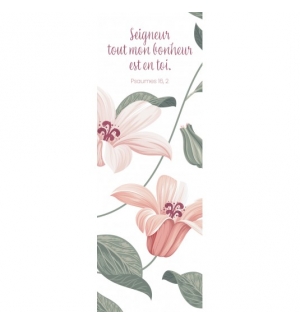 Signet Dessin d'orchidées sur fond blanc