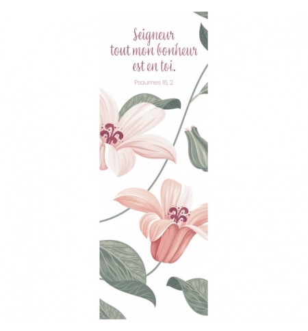 Signet Dessin d'orchidées sur fond blanc