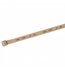 Bracelet tissé "WWJD" beige