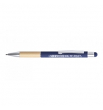 Stylo aluminium bleu "Le Seigneur dirige mes projets"