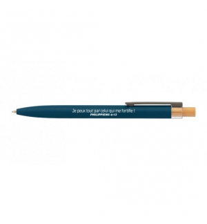 Stylo alu Dana bleu "Je peux tout..."