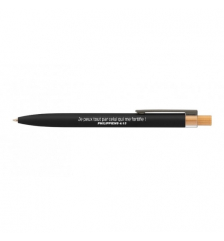 Stylo alu Dana noir "Je peux tout..." Stylo alu Dana noir "Je peux tout..."