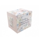 Mug motifs floraux pastels "Aime la vie"