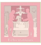 Carte CHAMBRE BEBE FILLE 3D
