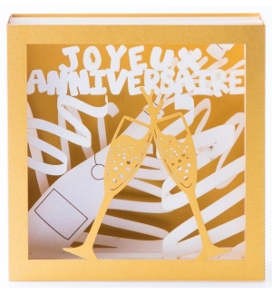 Carte CHAMPAGNE 3D