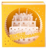 Carte GATEAU ANNIVERSAIRE 3D