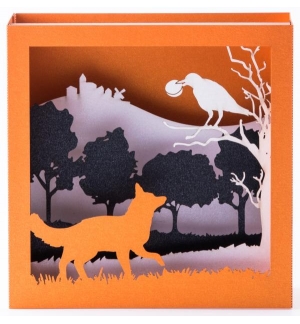 Carte CORBEAU RENARD 3D