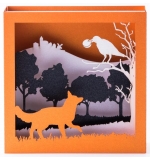 Carte CORBEAU RENARD 3D