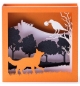 Carte CORBEAU RENARD 3D