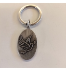 Porte-clé métal Colombe