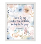 POSTER A4 avec cadre "Aime la vie, aspire au bonheur, recherche la paix"