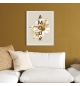 POSTER A4 avec cadre floral "Amour"