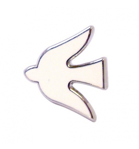 Pins Colombe blanche