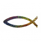 Ichtus magnétique "Arc-en-ciel"
