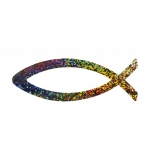 Ichtus magnétique "Arc-en-ciel"