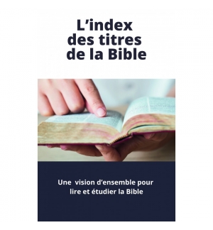 L'index des titres de la Bible