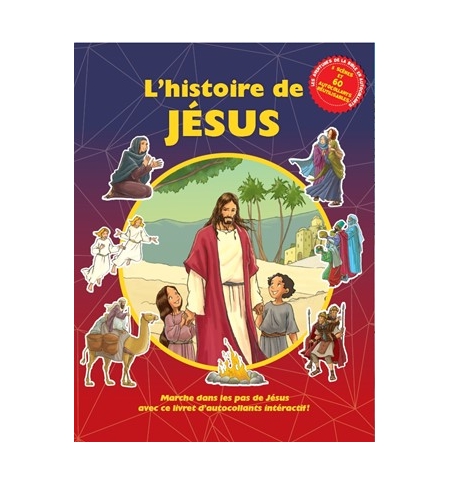 L'histoire de Jésus avec 60 autocollants réutilisables - Jacob Vium Olesen