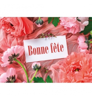 Carte Avec Message Carte posée au milieu de roses