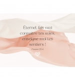 Carte avec verset Formes rouge et beige sur fond beige