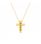 Collier avec pendentif croix "Hope"