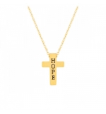 Collier avec pendentif croix "Hope"