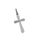 Croix rayons - Argent 925% rhodié - 20mm