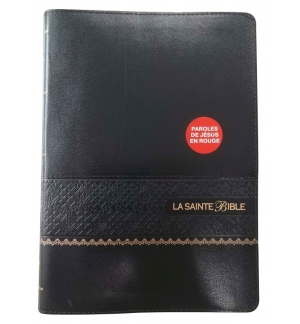 La Sainte Bible Segond 1910 - Gros caractères et paroles de Jésus en rouge