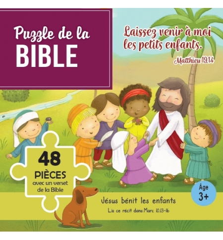 Puzzle Jésus bénit les enfants Laissez les petits enfants venir à moi - 48 pièce Puzzle Jésus bénit les enfants Laissez les petits enfants venir à moi - 48 pièce