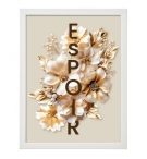 POSTER A4 avec cadre floral "Espoir"